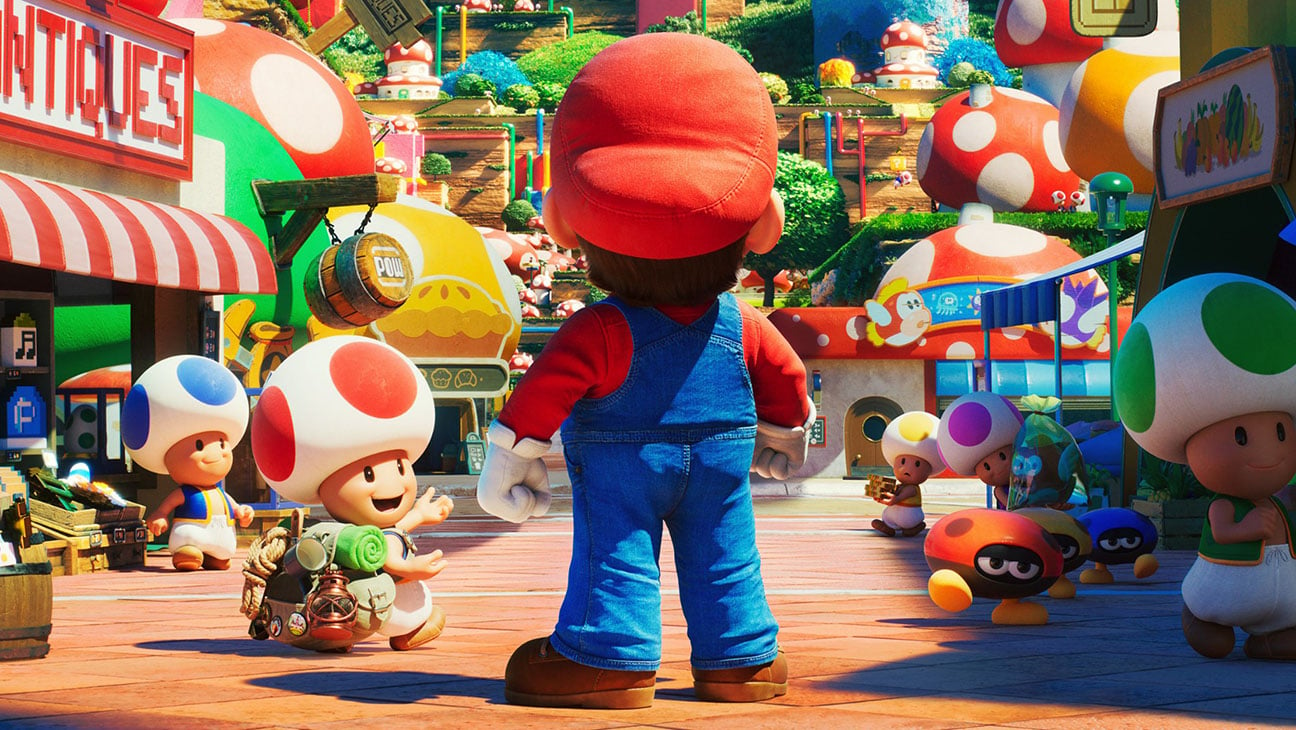 The trailer for the animated film Super Mario Bros debuted.
