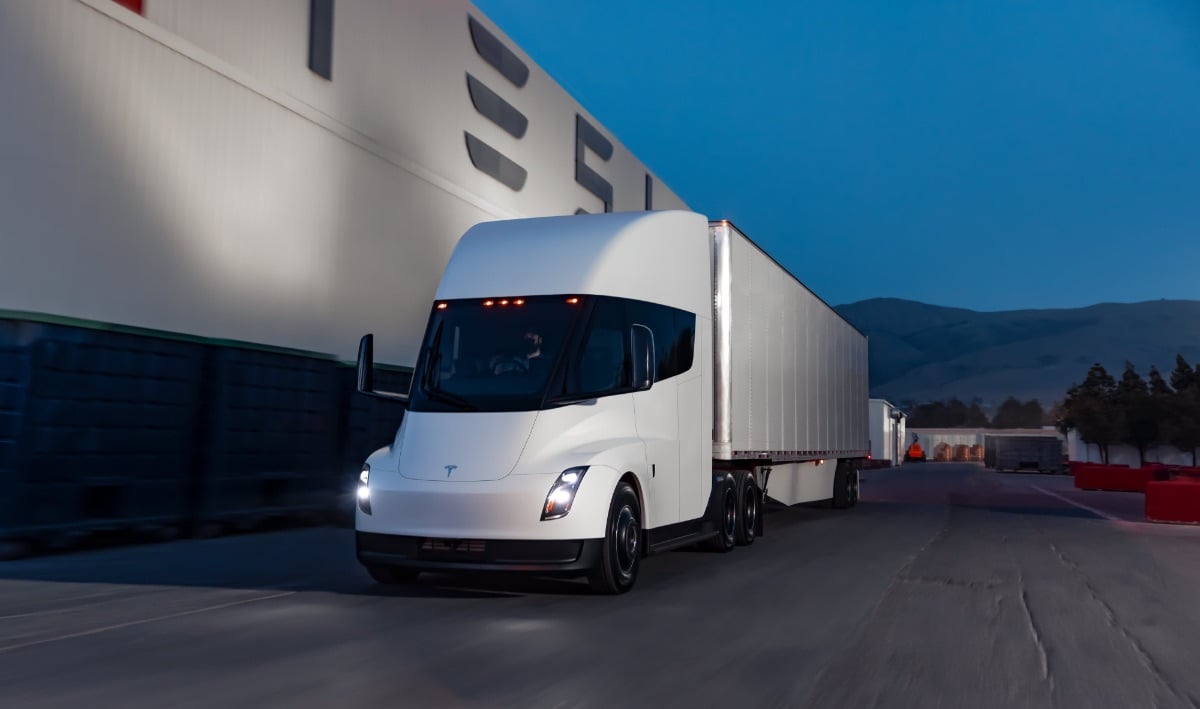 The Tesla Semi electric truck has gone into production, says Musk