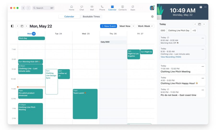 Zoom expands the functionality of the Zoom One platform, adds mail and calendar