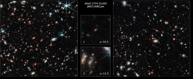 Телескоп Вебба знайшов дві найстаріші та найвіддаленіші галактики