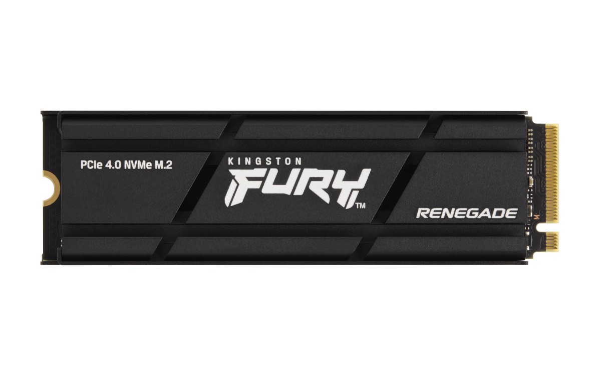 Kingston FURY представив геймерський SSD серії Renegade з додатковим радіатором для розсіювання тепла