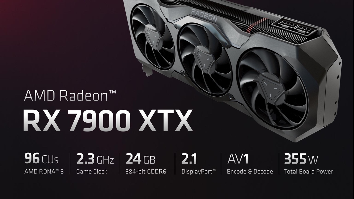 AMD introduced Radeon RX 7900 XTX video cards for $999 and RX 7900 XT for $899, sales start on December 13