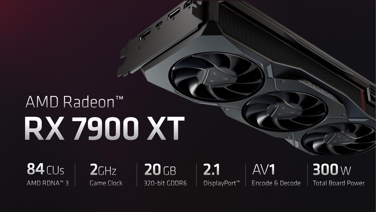 AMD introduced Radeon RX 7900 XTX video cards for $999 and RX 7900 XT for $899, sales start on December 13