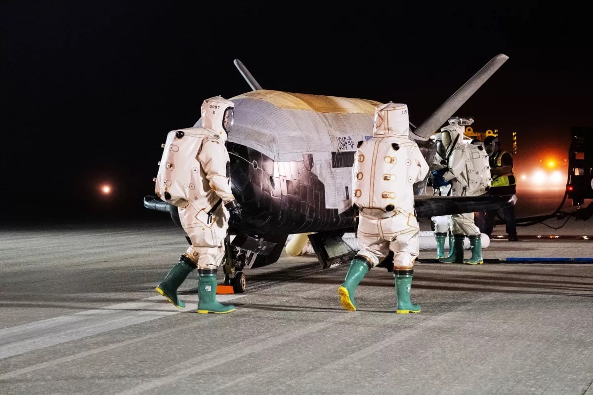 Record-breaking mystery mission complete: US X-37B space plane lands in Florida