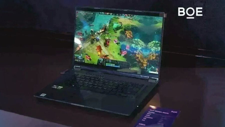 BOE demonstrated a panel for laptops with a refresh rate of 600 Hz