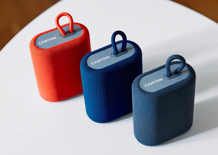 Enjoy the high-quality sound of your favorite music with the Canyon BSP-4 portable wireless Bluetooth speaker