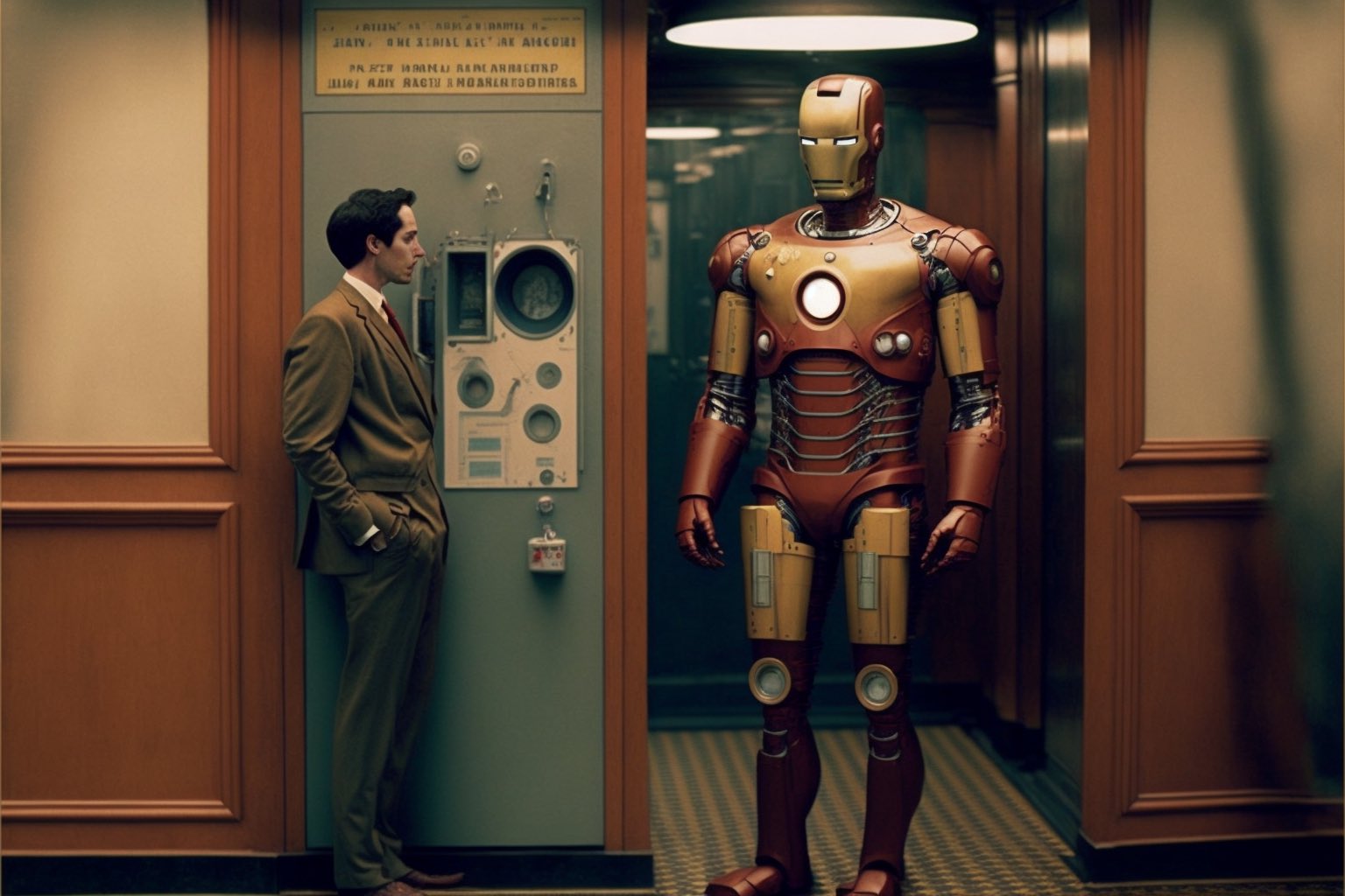 The Avengers 1980 directed by Wes Anderson - Midjourney V4 image generator version