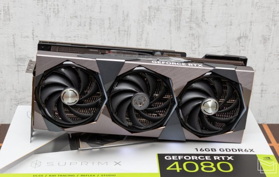 MSI GeForce RTX 4080 16GB SUPRIM X cooler