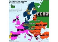 Найбільш популярні у різних країнах Європи ігри з 2004 по 2022 рр.