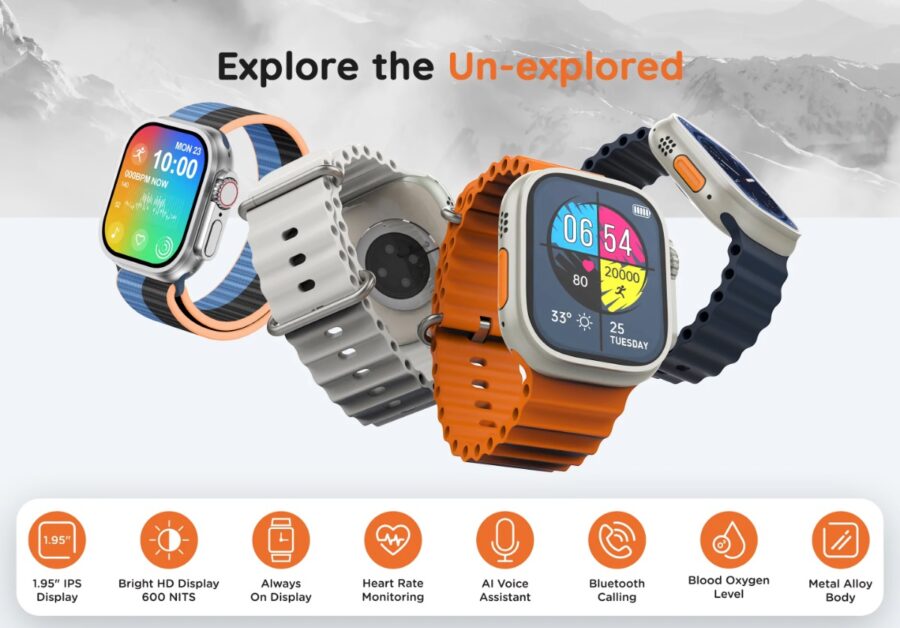 Like the Apple Watch Ultra, only for $48 – Indian company Pebble has created a clone of Apple’s smart watch