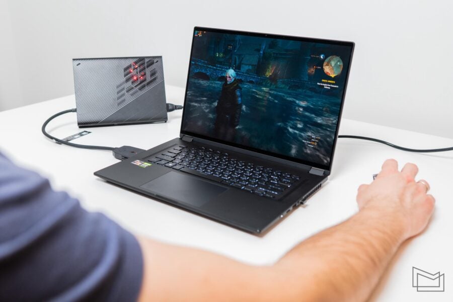 ASUS ROG Flow X16 laptop with ROG XG Mobile docking station review