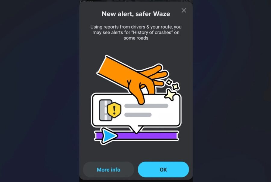 Waze is testing alerts to warn drivers about roads with “history of crashes”