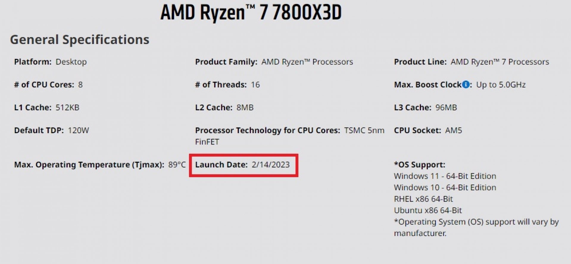 Ryzen 7000X3D launch date