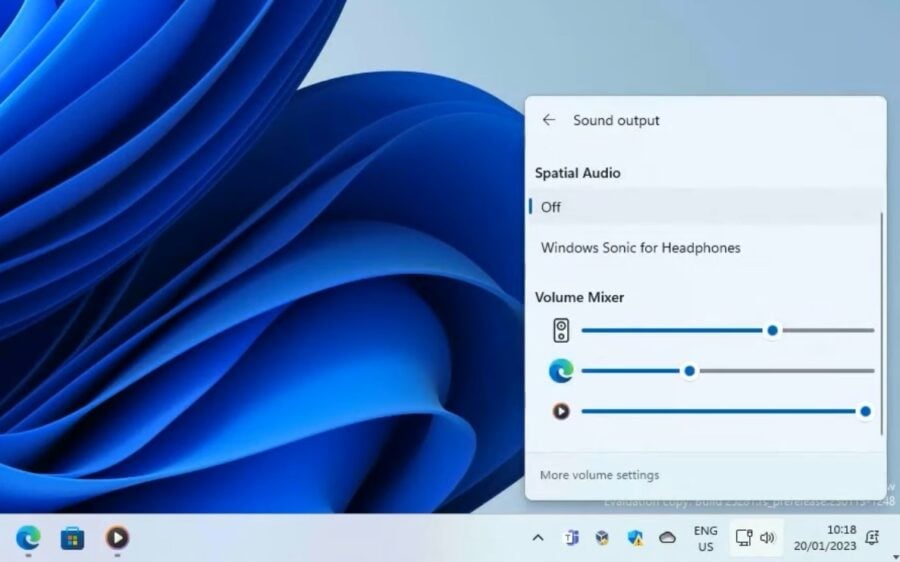 Microsoft has finally decided to improve sound management in the Windows 11 system tray