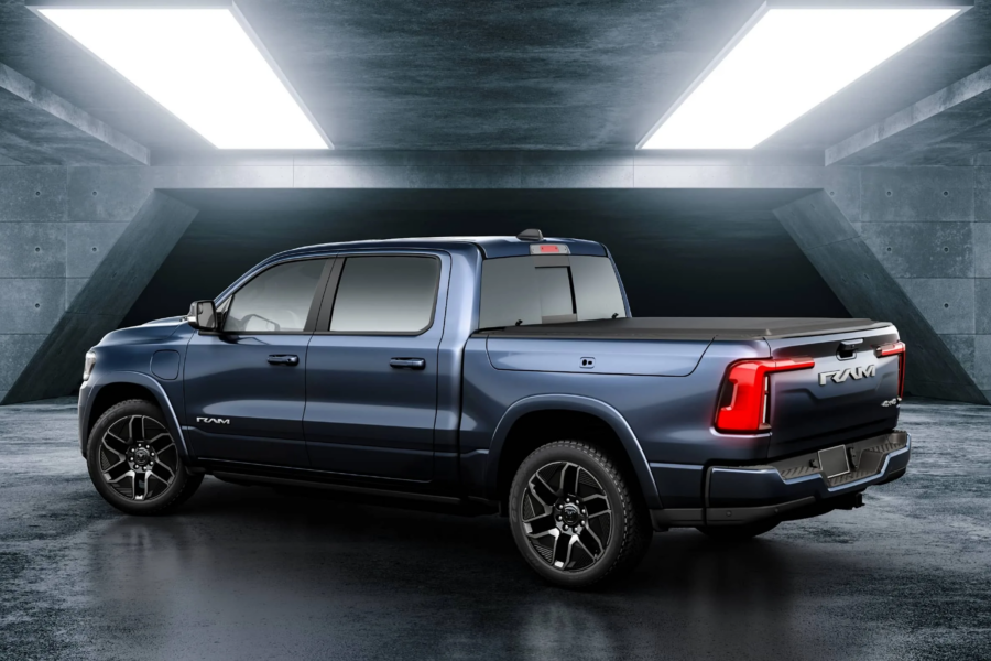 Stellantis showed a pre-release version of the Ram 1500 REV electric pickup truck