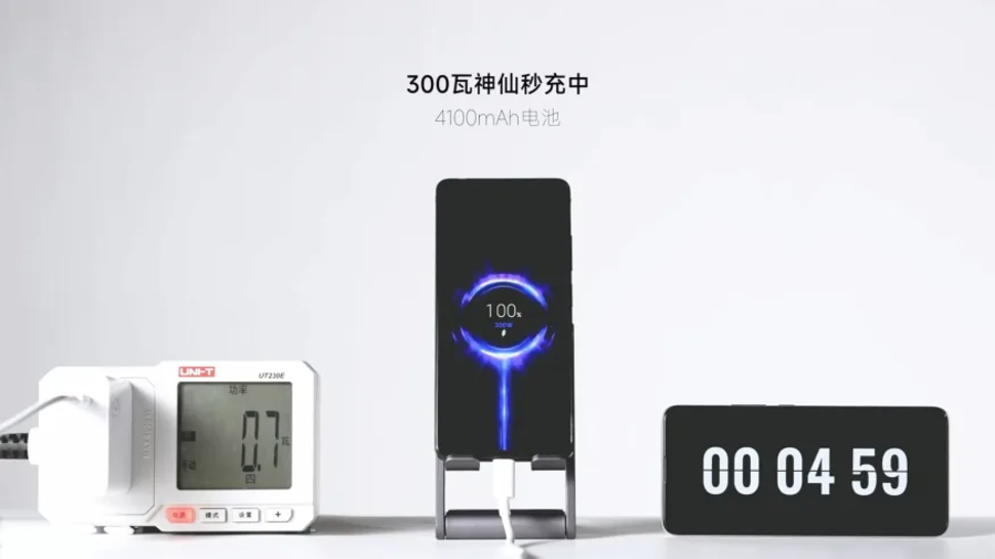 Xiaomi showed a 300 W charger for smartphones in operation