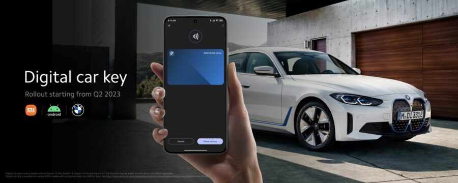 Xiaomi announced the support of car digital keys in partnership with BMW