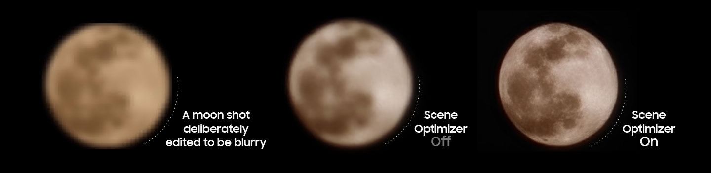 How a Samsung camera takes clear pictures of the Moon