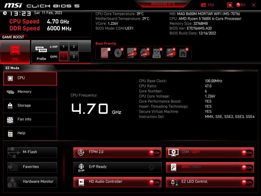 Огляд материнської плати MSI MAG B650M MORTAR WIFI: компактна платформа для Ryzen 7000