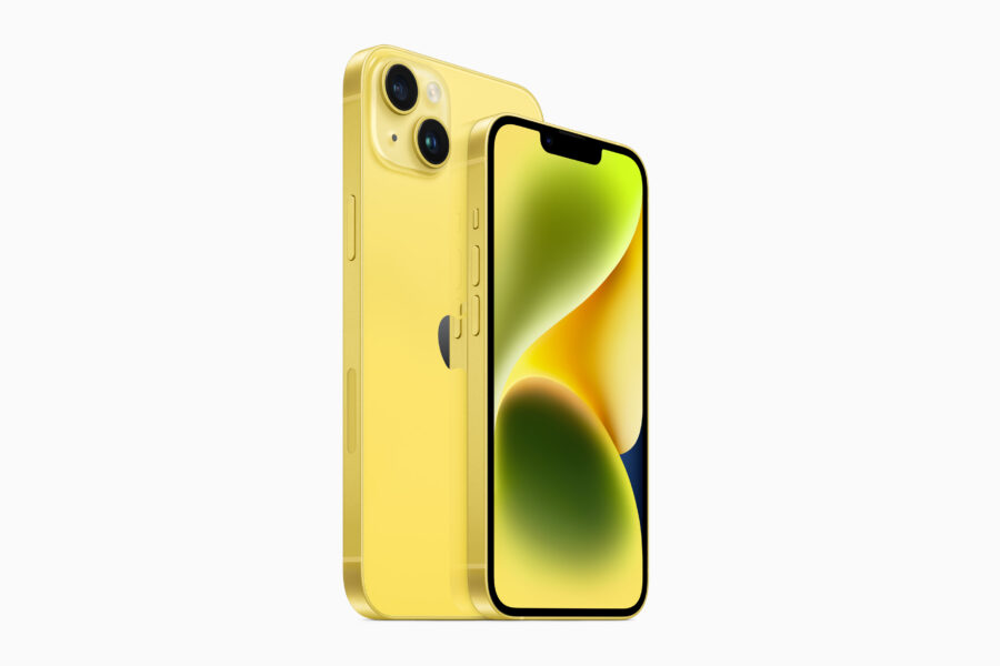 Apple showed yellow iPhone 14 and iPhone 14 Plus
