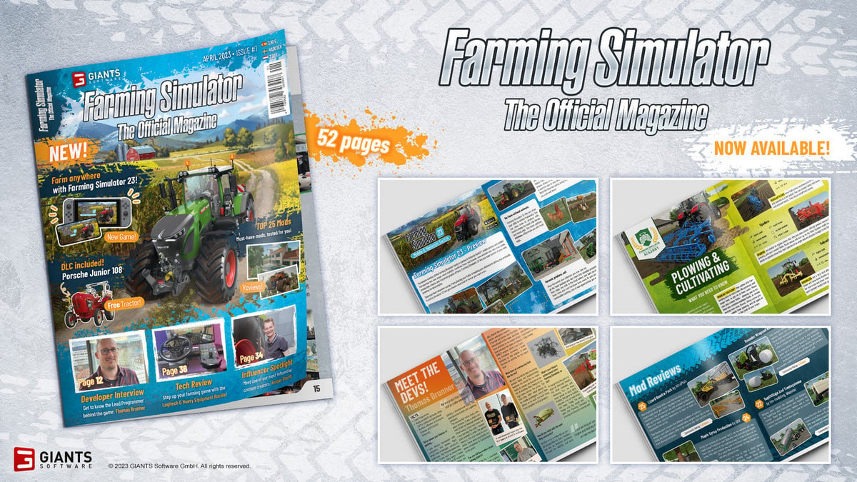 GIANTS Software launches Farming Simulator magazine •