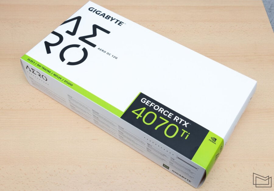 GIGABYTE GeForce RTX 4070 Ti AERO OC 12G box