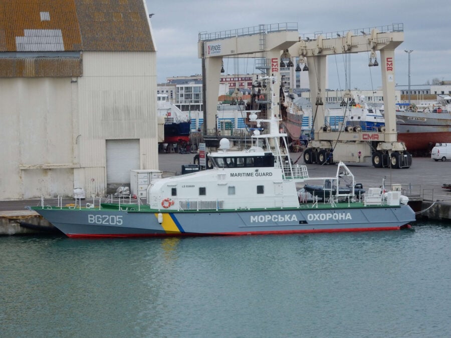 A ship transporting OCEA FPB 98 patrol boats for the Ukrainian Maritime Guard entered the Black Sea