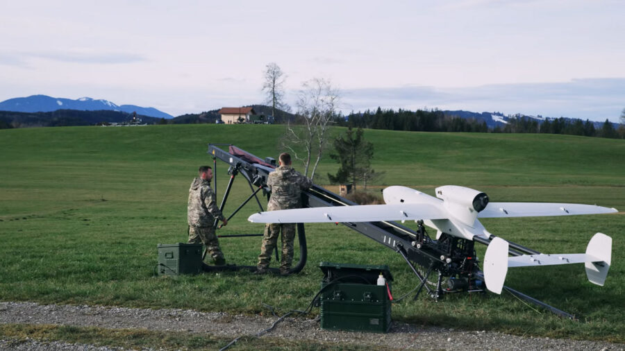 Rheinmetall concern presented a combat UAV carrier