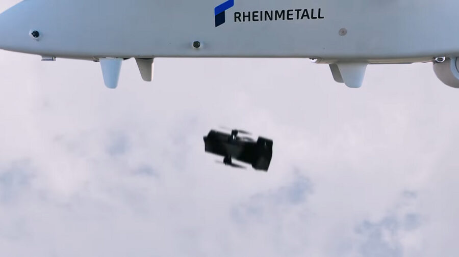 Rheinmetall concern presented a combat UAV carrier