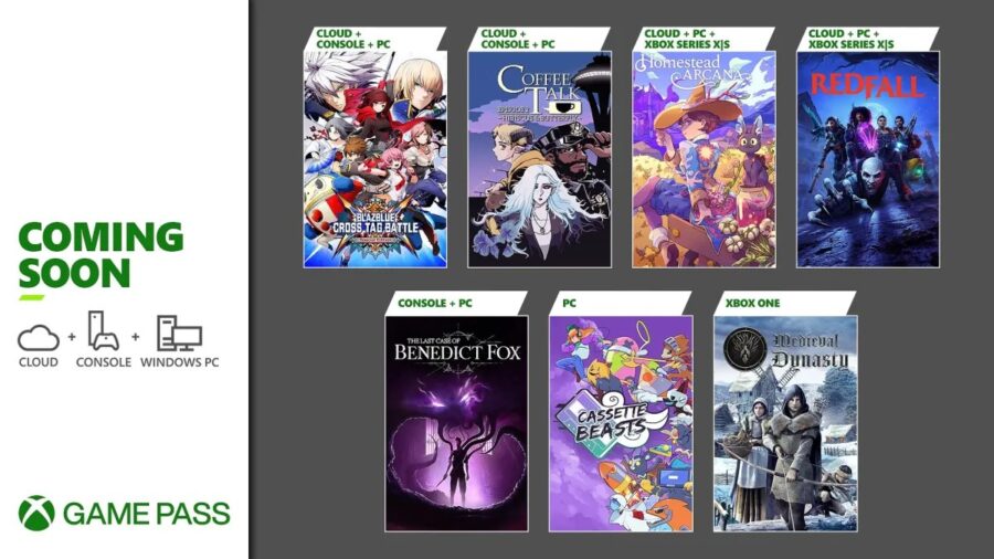 Which games will be added to the Xbox Game Pass catalog in the coming days