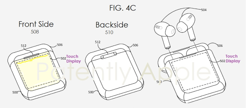 A new Apple patent showed a way to return iPod — AirPods with a display on the case