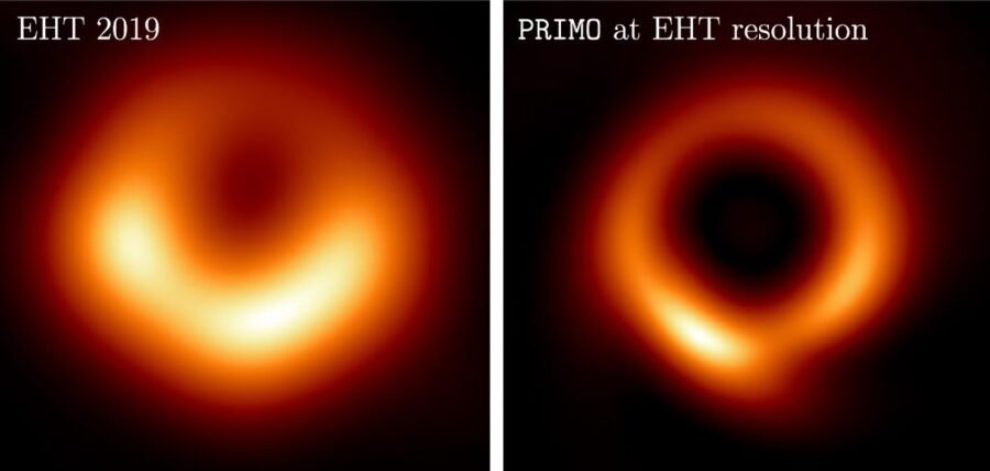 Researchers have improved the first picture of a black hole thanks to artificial intelligence