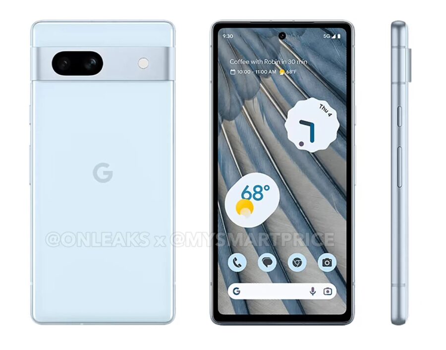 Google Pixel 7a renders show a new body color and confirm the design of previous leaks