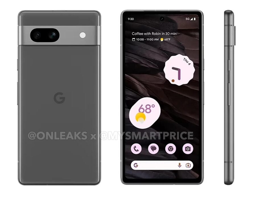 Google Pixel 7a renders show a new body color and confirm the design of previous leaks