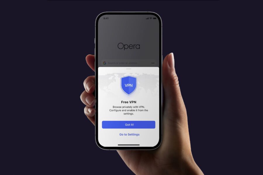 Opera has added a free VPN to its iOS browser