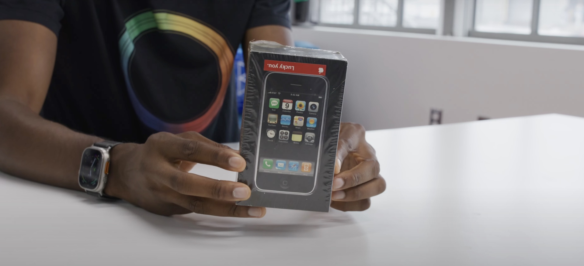 Lucky you: MKBHD managed to find the first iPhone in its original ...