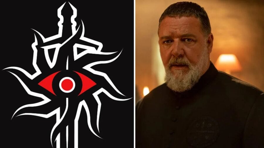 The Pope’s Exorcist movie shows the logo from the game Dragon Age: Inquisition as a symbol of the real Inquisition