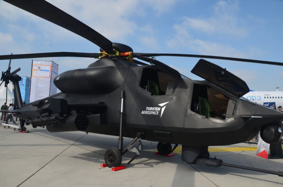 Heavy Turkish attack helicopter TAI T929 ATAK 2 made its first flight with Ukrainian engines