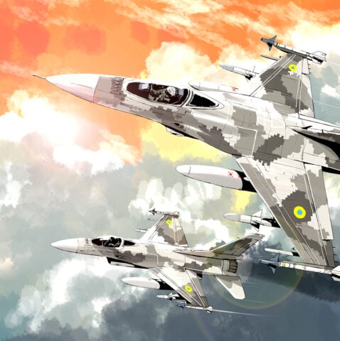 Ukrainian fighter aircraft from the author of the Ghost of Kyiv manga ...