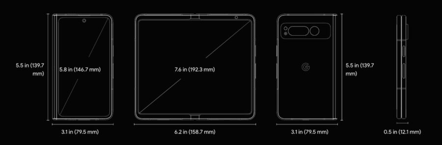 “Tensor G2, Android innovation and AI”: the foldable smartphone Google Pixel Fold is presented