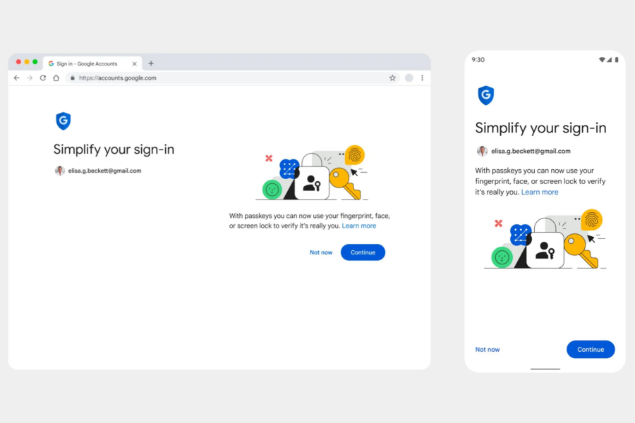 You no longer need a password to sign in to your Google Account