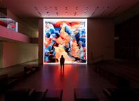 The artist created the installation by training AI on paintings from the Museum of Modern Art