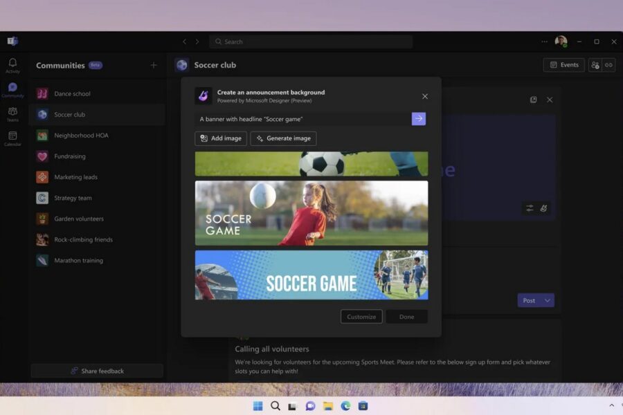 Microsoft Teams communities are now available for Windows 11, followed by Windows 10 and macOS