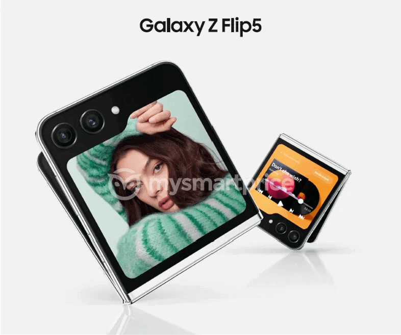 Samsung Galaxy Flip5 демонструє збільшений зовнішній дисплей на нових рендерах