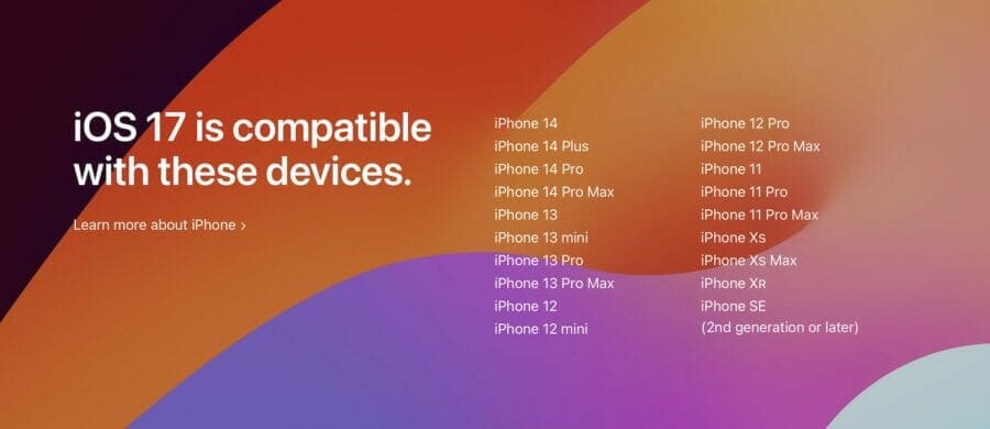 iOS 17 will not reach the iPhone 8, 8 Plus and X. But some functions of the new system will not be received by newer models either