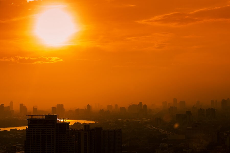 In China, an extreme temperature of 52.2 degrees Celsius was recorded