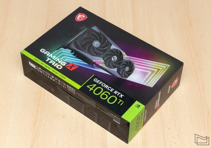 MSI GeForce RTX 4060 Ti GAMING X TRIO 8G box