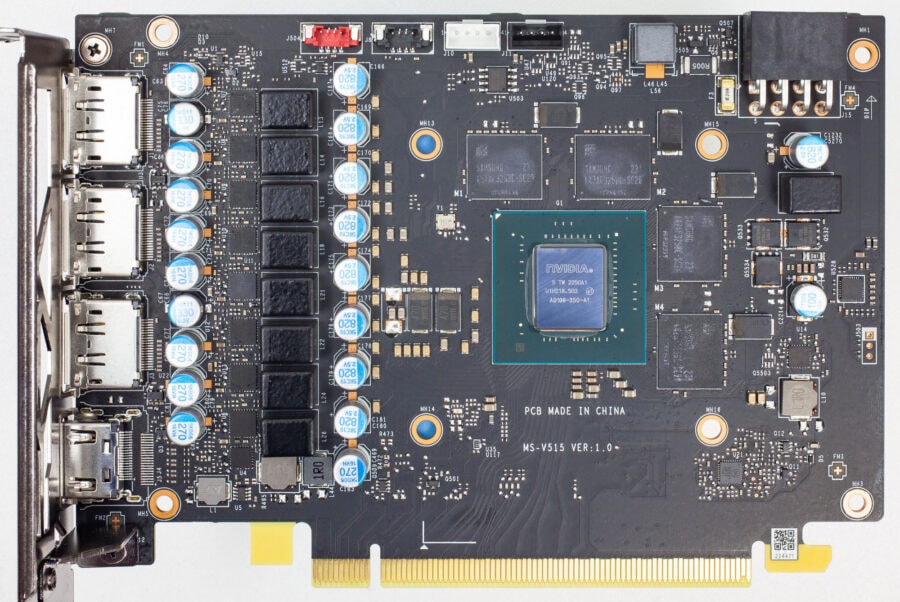 MSI GeForce RTX 4060 Ti GAMING X TRIO 8G PCB