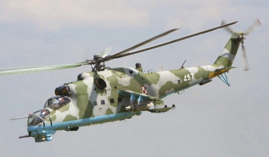 Poland secretly transferred ten Mi-24 attack helicopters to Ukraine