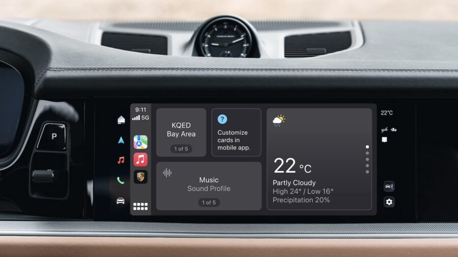 Porsche gives CarPlay more options to control the settings of its cars